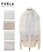 【ムーンバット/MOONBAT】のFURLA ウール混ラメ入りブロックチェックストールマフラー/幅50cm サックスブルー|ID: prp329100004681263 ipo3291000000033811089