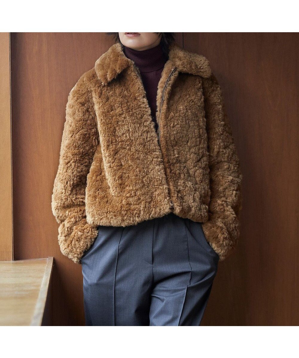【アイシービー/iCB】のフェイクボア ブルゾン インテリア・キッズ・メンズ・レディースファッション・服の通販 founy(ファニー) 　ファッション　Fashion　レディースファッション　Fashion for Women　アウター　Coat / Outerwear Collection　レディースジャケット・軽アウター　Jackets　ブルゾンジャケット・スポーティアウター　Blouson Jackets　コンパクト　Compact, Small Size　ショート　Short, Short Length　ジャケット　Jacket, Outerwear　ブルゾン　Blouson, Bomber Jacket　A/W・秋冬　Autumn/Winter　2024年　2024　2024-2025秋冬・A/W　Autumn/Winter 2024–25 AW24–25　キャメル系|ID: prp329100004681281 ipo3291000000033811145