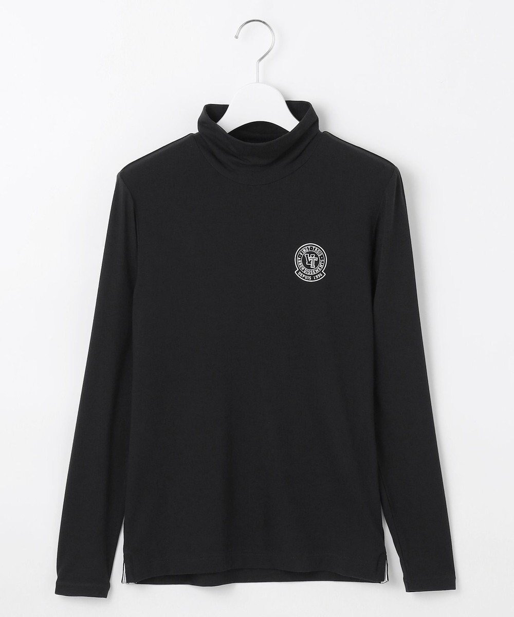 【23区 ゴルフ/NIJYUSANKU GOLF】の【WOMEN】エニワイズモックネック インテリア・キッズ・メンズ・レディースファッション・服の通販 founy(ファニー) 　ファッション　Fashion　レディースファッション　Fashion for Women　トップス・カットソー　Cut & Sew Tops　レディースパーカー・カジュアルフーディー　Casual Hoodies & Sweatshirts　スウェット・クルーネックトップス　Sweatshirts & Crewnecks / Relaxed Fit Sweat Tops　シンプル　Simple, Minimal　スウェット / スエット　Sweatshirt, Sweatwear　ハイネック　High Neck, Mock Neck　プリント　Print, Printed Pattern　ラバー　Rubber, Rubber Sole　A/W・秋冬　Autumn/Winter　ブラック系|ID: prp329100004681285 ipo3291000000033811161