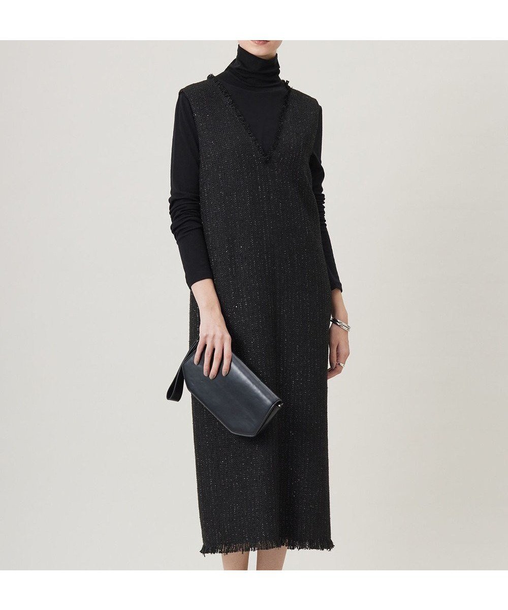 【アイシービー/iCB】の【CLASSY.1月号掲載】スパングルツイード ジャンパースカート インテリア・キッズ・メンズ・レディースファッション・服の通販 founy(ファニー) 　雑誌掲載アイテム　Magazine Picks & Fashion Features　ファッション雑誌　Fashion Magazines　クラッシィ　CLASSY.　ファッション　Fashion　レディースファッション　Fashion for Women　スカート　Skirts　1月号　January Issue　インナー　Innerwear　カットソー　Cut and Sewn Top　スパンコール　Sequins, Sequin Embellishment　雑誌　Magazine, Fashion Magazine　ツイード　Twill, Twill Weave　トレンド　Trend, Trending Now　A/W・秋冬　Autumn/Winter　おすすめ　Recommended / Our Picks　2024年　2024　エレガント 上品　Elegant　セレモニー　Ceremony　2024-2025秋冬・A/W　Autumn/Winter 2024–25 AW24–25　ブラック系|ID: prp329100004681288 ipo3291000000033811169