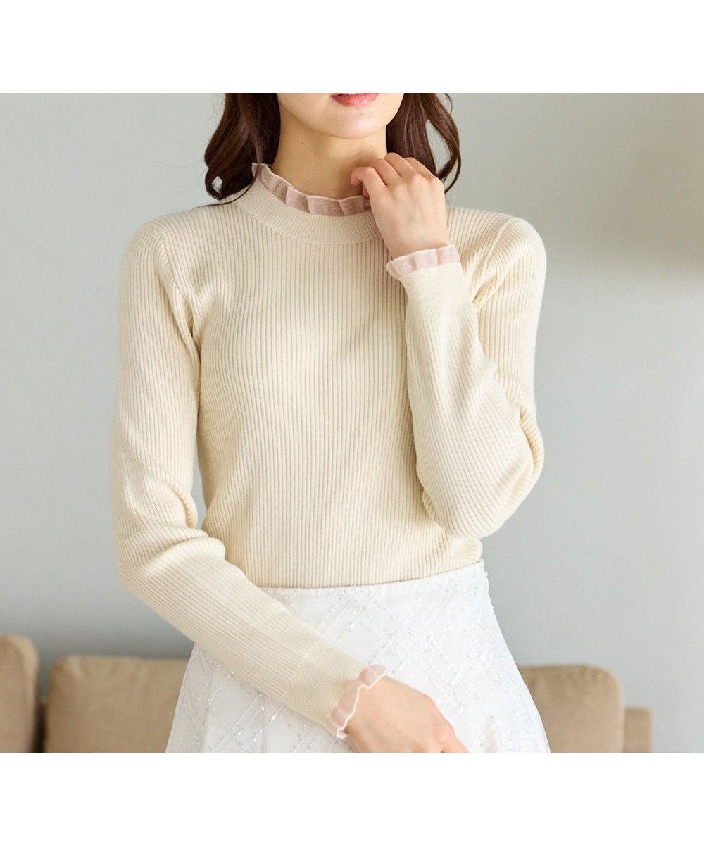 【フェルゥ/Feroux】のシアーフリル・ハイネックリブプルオーバー 人気、トレンドファッション・服の通販 founy(ファニー) ファッション Fashion レディースファッション Fashion for Women トップス・カットソー Cut & Sew Tops ニット Knit Tops & Sweaters カジュアルプルオーバー・ニットトップス Pullovers & Knit Tops / Casual Pullovers インナー Innerwear シアー Sheer, See-Through シンプル Simple, Minimal セーター Sweater, Knitwear フリル Frill, Ruffle リブニット Rib Knit, Ribbed Knit ロング Long, Long-Length 人気 Popular, Best Seller A/W・秋冬 Autumn/Winter other-1|ID: prp329100004681298 ipo3291000000034270617