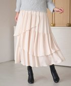 【フェルゥ/Feroux】の【洗える】ランダムティアードスカート アイボリー系|ID: prp329100004681301 ipo3291000000034309031