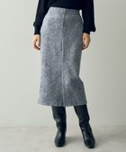 【イェッカ ヴェッカ/YECCA VECCA】のフラワー柄フェイクスエードスカート Grayish Blue|ID: prp329100004681392 ipo3291000000034231806