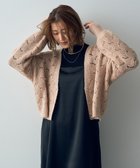 【イェッカ ヴェッカ/YECCA VECCA】の透かし編みラメニットカーディガン Pink|ID: prp329100004681399 ipo3291000000034231857