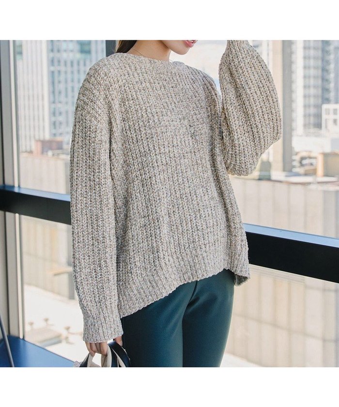 【ティアクラッセ/Tiaclasse】の【洗える】MIXモールニットプルオーバー インテリア・キッズ・メンズ・レディースファッション・服の通販 founy(ファニー) https://founy.com/ ファッション Fashion レディースファッション Fashion for Women トップス・カットソー Cut & Sew Tops ニット Knit Tops & Sweaters カジュアルプルオーバー・ニットトップス Pullovers & Knit Tops / Casual Pullovers アクセサリー Fashion Accessories ウォッシャブル Machine Washable 洗える Machine Washable シューズ Shoes, Footwear シンプル Simple, Minimal セーター Sweater, Knitwear チュニック Tunic, Long Top ラウンド Round, Round Neck リラックス Relax, Relaxed Fit A/W・秋冬 Autumn/Winter 再入荷 Restock / Back in Stock エレガント 上品 Elegant 新作・新入荷 New Arrivals / New In |ID: prp329100004681428 ipo3291000000034231941