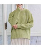 【ティアクラッセ/Tiaclasse】の【洗える】MIXモールニットプルオーバー グリーン|ID: prp329100004681428 ipo3291000000034231945