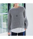 【ティアクラッセ/Tiaclasse】の【洗える】MIXモールニットプルオーバー チャコールグレー|ID: prp329100004681428 ipo3291000000034231947