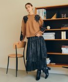 【イェッカ ヴェッカ/YECCA VECCA】のラメティアードギャザースカート Black|ID: prp329100004681442 ipo3291000000034232012