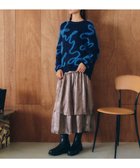 【イェッカ ヴェッカ/YECCA VECCA】のラメティアードギャザースカート Dark Silver|ID: prp329100004681442 ipo3291000000034232013