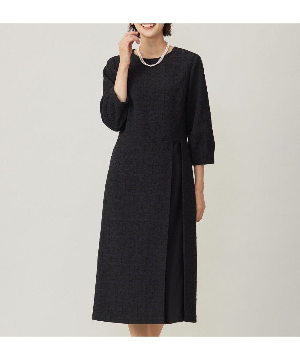 【ジェイ プレス/J.PRESS】のSIMMOD ジャカード ワンピース インテリア・キッズ・メンズ・レディースファッション・服の通販 founy(ファニー) ファッション Fashion レディースファッション Fashion for Women ワンピース Dresses ジャカード/ジャガード Jacquard, Woven Pattern チェック Check, Plaid, Tartan トレンド Trend, Trending Now フィット Fit, Slim Fit フレア Flare, Flared A/W・秋冬 Autumn/Winter エレガント 上品 Elegant セレモニー Ceremony ダークネイビー系5|ID: prp329100004681481 ipo3291000000034231263