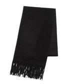 【ムーンバット/MOONBAT】の【洗えるカシミヤ】FURLA カシミヤ100% 無地ビッグマフラー/幅50cm ブラック|ID: prp329100004681494 ipo3291000000034231284