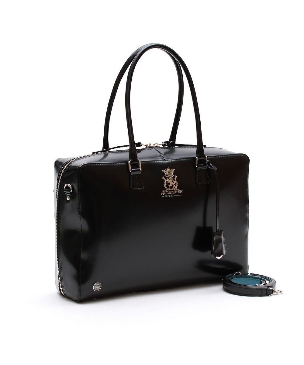 【アクセソワドゥマドモワゼルジャップ/A.D.M.J】の【牛革】カルヴィ/イタリアンレザーボストンL インテリア・キッズ・メンズ・レディースファッション・服の通販 founy(ファニー) ファッション Fashion レディースファッション Fashion for Women アクセサリー Fashion Accessories イタリア Italy ガラス Glass, Glassware ダブル Double, Double-Breasted ボストンバッグ Boston Bag, Retro Bag ポケット Pocket, Pocket Detail マグネット Magnet, Magnetic Closure モチーフ Motif, Design Theme ラップ Wrap, Wrap Design 日本製 Made In Japan エレガント 上品 Elegant ネグロ|ID: prp329100004681503 ipo3291000000034231298