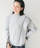 【クラフトスタンダードブティック/CRAFT STANDARD BOUTIQUE】の洗える/ハンドステッチデザインニットプルオーバー Gray Mixture|ID: prp329100004681515 ipo3291000000036032061