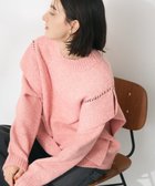 【クラフトスタンダードブティック/CRAFT STANDARD BOUTIQUE】の洗える/ハンドステッチデザインニットプルオーバー Pink|ID: prp329100004681515 ipo3291000000036032063