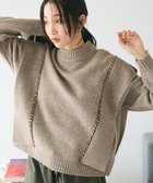 【クラフトスタンダードブティック/CRAFT STANDARD BOUTIQUE】の洗える/ハンドステッチデザインニットプルオーバー Gray Beige|ID: prp329100004681515 ipo3291000000036032069
