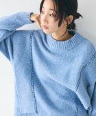 【クラフトスタンダードブティック/CRAFT STANDARD BOUTIQUE】の洗える/ハンドステッチデザインニットプルオーバー Sax|ID: prp329100004681515 ipo3291000000036032078