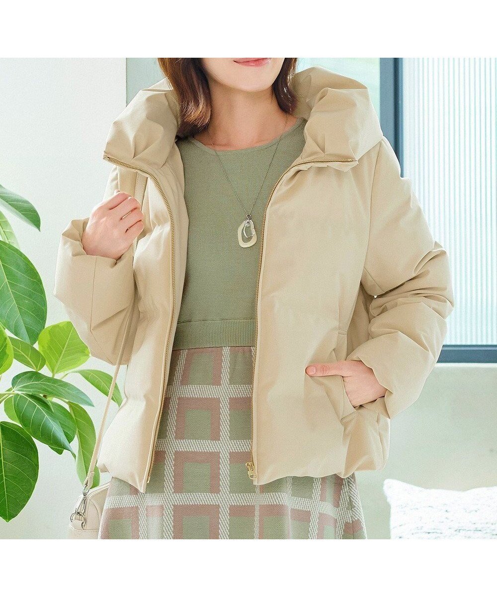 【ティアクラッセ/Tiaclasse】の【安田美沙子さん着用・新色追加】シームレスダウンコート インテリア・キッズ・メンズ・レディースファッション・服の通販 founy(ファニー) 　ファッション　Fashion　レディースファッション　Fashion for Women　アウター　Coat / Outerwear Collection　コート・ロングコート・ピーコート　Long Coats, Peacoats & More　レディースジャケット・軽アウター　Jackets　ダウンジャケット・軽量ダウン　Warm & Lightweight Down Jackets　アクセサリー　Fashion Accessories　春　Spring　秋　Autumn　カーディガン　Cardigan, Knitwear　キルティング　Quilted, Quilting　コンパクト　Compact, Small Size　ショート　Short, Short Length　ジャケット　Jacket, Outerwear　スタイリッシュ　Stylish, Fashionable　ダウン　Down, Puffer　チュニック　Tunic, Long Top　ハイネック　High Neck, Mock Neck　ポケット　Pocket, Pocket Detail　冬　Winter / This Winter　A/W・秋冬　Autumn/Winter　再入荷　Restock / Back in Stock　プチプライス・低価格　Affordable / Budget Price　エレガント 上品　Elegant　新作・新入荷　New Arrivals / New In　ベージュ|ID: prp329100004681524 ipo3291000000035575024