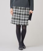 【自由区/JIYU-KU】のBALLIループミルドチェック スカート グレー×オフ|ID: prp329100004681545 ipo3291000000034231365