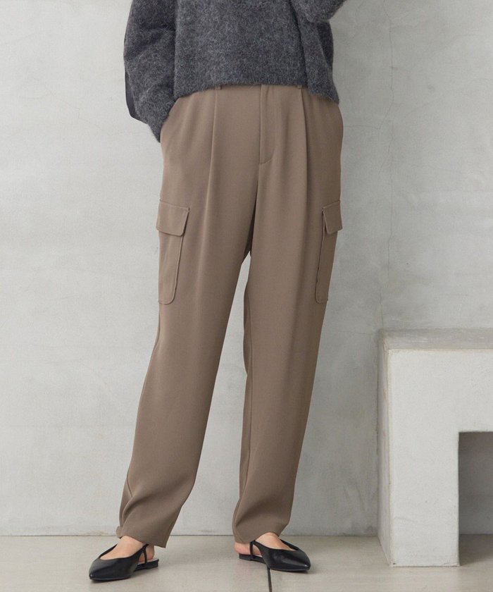 【自由区/JIYU-KU】の【洗える】ダブルクロスカーゴ パンツ インテリア・キッズ・メンズ・レディースファッション・服の通販 founy(ファニー) https://founy.com/ ファッション Fashion レディースファッション Fashion for Women パンツ Pants & Trousers エレガント 上品 Elegant カーゴパンツ Cargo Pants, Utility Pants ギャザー Gathered, Ruffled ストレッチ Stretch, Stretchy Fabric ドット Polka Dot, Dot Pattern ポケット Pocket, Pocket Detail 洗える Machine Washable A/W・秋冬 Autumn/Winter |ID: prp329100004681556 ipo3291000000034231375