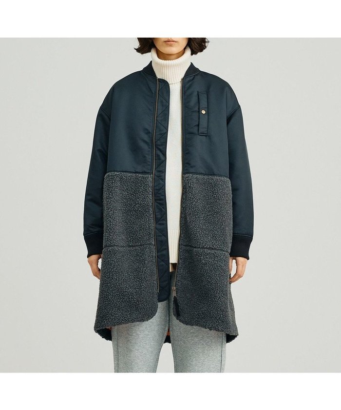 【ジェイプレスヨークストリート/J.PRESS YORK STREET】の【WOMEN】MA-1 ボア アウター インテリア・キッズ・メンズ・レディースファッション・服の通販 founy(ファニー) https://founy.com/ ファッション Fashion レディースファッション Fashion for Women アウター Coat / Outerwear Collection コート・ロングコート・ピーコート Long Coats, Peacoats & More レディースジャケット・軽アウター Jackets モッズコート・ミリタリー風アウター Mods & Field Coats MA-1ジャケット MA-1 Bomber Jackets / Flight Jackets インナー Innerwear クラシック Classic, Timeless Style 軽量 Lightweight, Ultra Light ジャケット Jacket, Outerwear スタイリッシュ Stylish, Fashionable セーター Sweater, Knitwear デニム Denim, Jeans Material トレンド Trend, Trending Now バランス Balance, Style Balance ミドル Middle Length, Mid Height ミリタリー Military, Army Style モッズコート Mods Coat, Military Parka リラックス Relax, Relaxed Fit ルーズ Loose, Oversized 冬 Winter / This Winter A/W・秋冬 Autumn/Winter |ID: prp329100004681589 ipo3291000000033812614