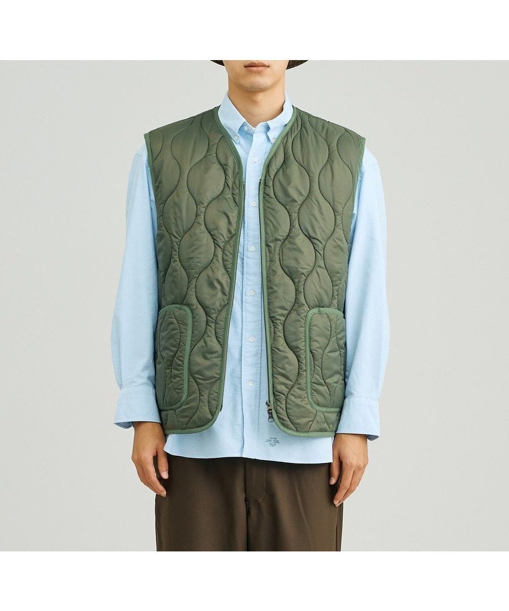 【ジェイプレスヨークストリート/J.PRESS YORK STREET】の【UNISEX】キルティング ベスト インテリア・キッズ・メンズ・レディースファッション・服の通販 founy(ファニー) 　ファッション　Fashion　レディースファッション　Fashion for Women　アウター　Coat / Outerwear Collection　レディースジャケット・軽アウター　Jackets　インナー　Innerwear　秋　Autumn　キルティング　Quilted, Quilting　キルト　Quilt, Quilted Fabric　軽量　Lightweight, Ultra Light　シンプル　Simple, Minimal　ジャケット　Jacket, Outerwear　スタイリッシュ　Stylish, Fashionable　タフタ　Taffeta, Structured Fabric　ダウン　Down, Puffer　トレンド　Trend, Trending Now　トレーナー　Sweatshirt, Trainer　ベスト　Vest, Waistcoat　ユニセックス　Unisex, Genderless　リラックス　Relax, Relaxed Fit　冬　Winter / This Winter　A/W・秋冬　Autumn/Winter　おすすめ　Recommended / Our Picks　スモーキーグリーン系|ID: prp329100004681593 ipo3291000000033812631
