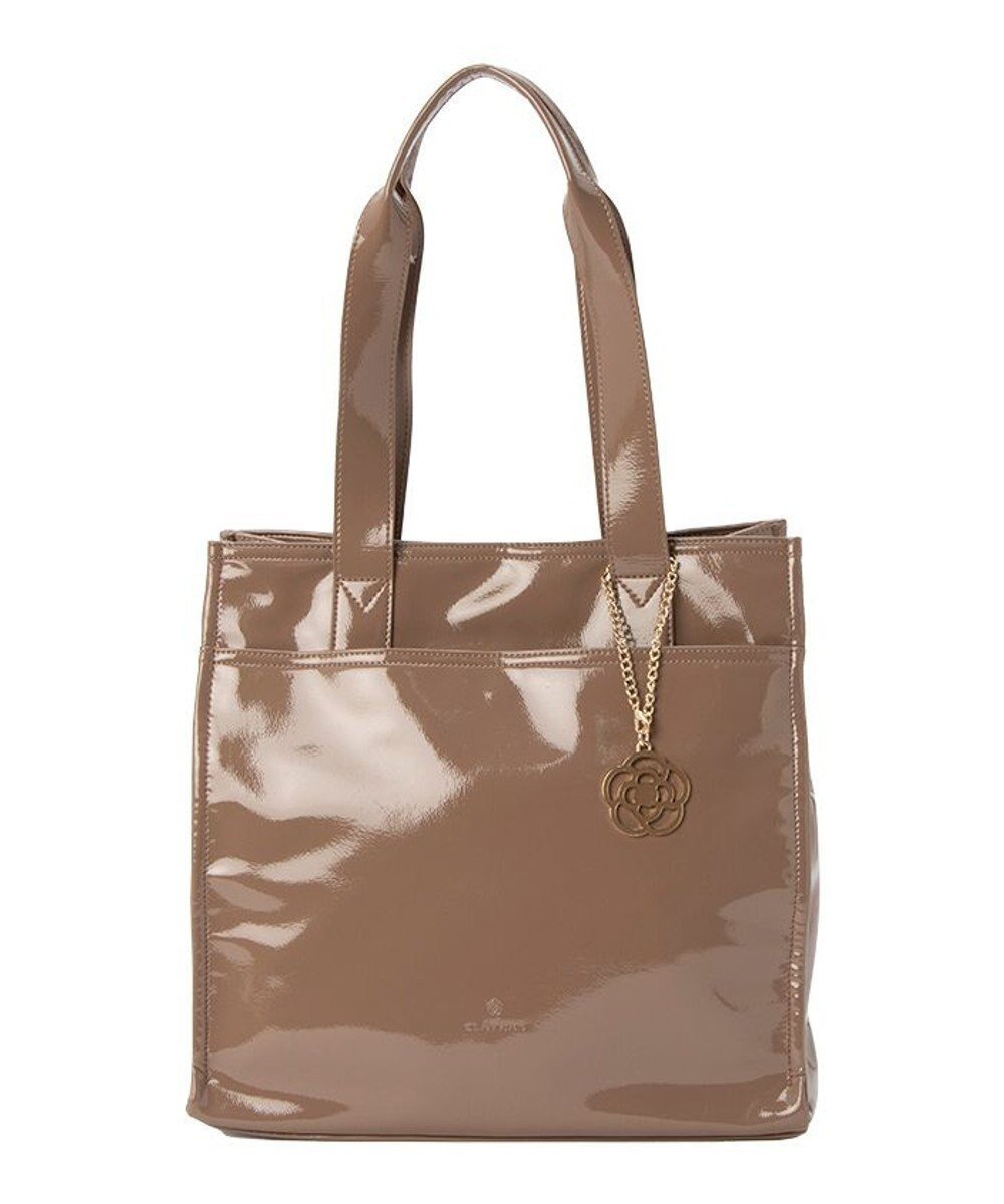 【クレイサス/CLATHAS】のエナ トートバッグ インテリア・キッズ・メンズ・レディースファッション・服の通販 founy(ファニー) ファッション Fashion レディースファッション Fashion for Women バッグ Bags エナメル Patent Leather シンプル Simple, Minimal グレージュ|ID: prp329100004681620 ipo3291000000033812760