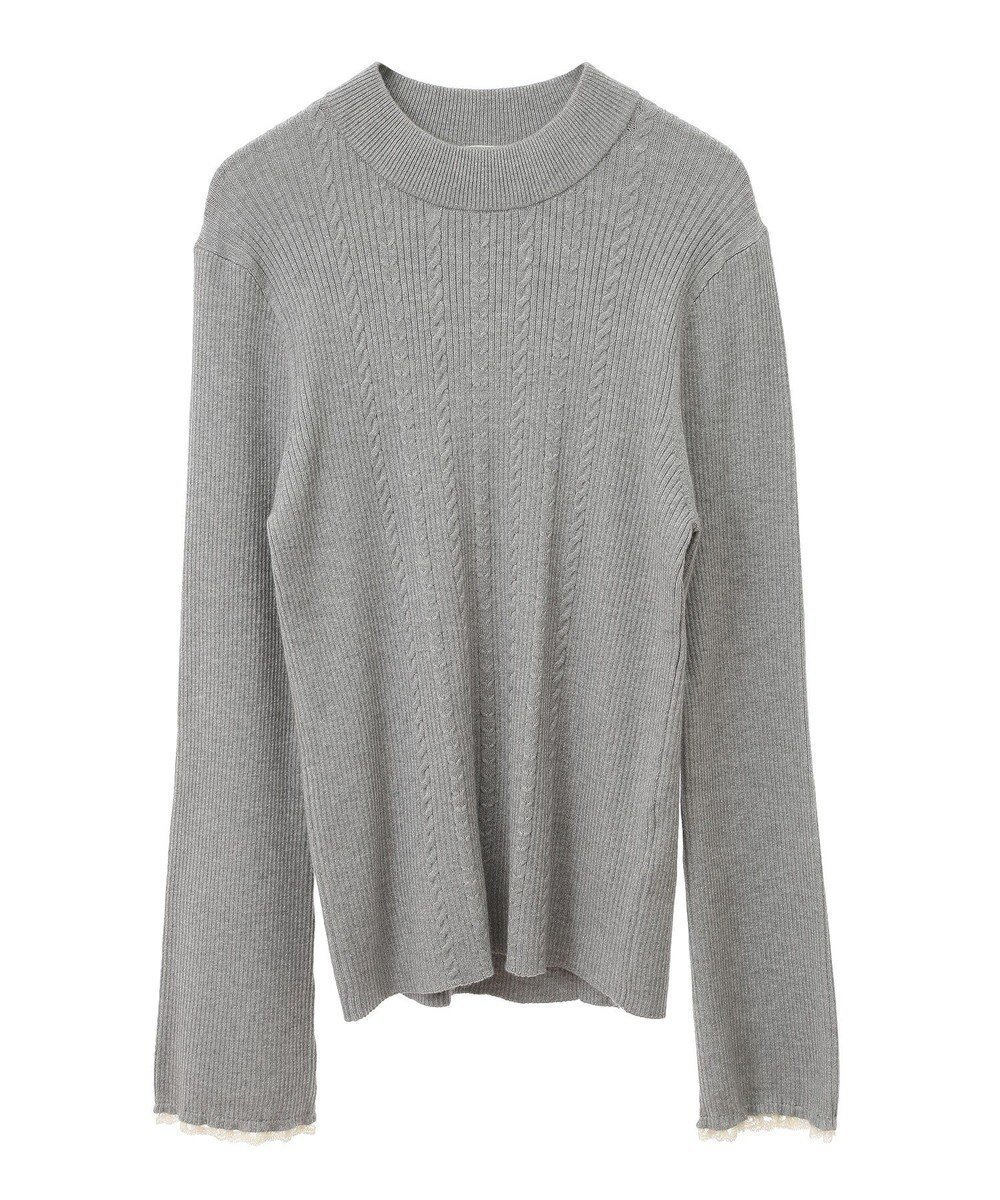 【アースミュージックアンドエコロジー/earth music&ecology】のナローケーブルプルオーバー インテリア・キッズ・メンズ・レディースファッション・服の通販 founy(ファニー) ファッション Fashion レディースファッション Fashion for Women トップス・カットソー Cut & Sew Tops ニット Knit Tops & Sweaters カジュアルプルオーバー・ニットトップス Pullovers & Knit Tops / Casual Pullovers おすすめ Recommended / Our Picks インナー Innerwear シンプル Simple, Minimal スリーブ Sleeve, Long Sleeve / Short Sleeve セーター Sweater, Knitwear ハイネック High Neck, Mock Neck フィット Fit, Slim Fit フェミニン Feminine, Girly フォルム Silhouette, Form フロント Front, Front Design ベーシック Basic, Essential ポケット Pocket, Pocket Detail レース Lace, Lace Fabric A/W・秋冬 Autumn/Winter Gray Mixture|ID: prp329100004681662 ipo3291000000033812945