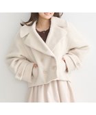 【アースミュージックアンドエコロジー/earth music&ecology】のシャギーショートコート Ivory|ID: prp329100004681667 ipo3291000000033812976