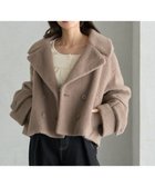 【アースミュージックアンドエコロジー/earth music&ecology】のシャギーショートコート Beige|ID: prp329100004681667 ipo3291000000033812979