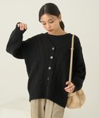 【アースミュージックアンドエコロジー/earth music&ecology】のアンチピリングケーブルカーディガン 人気、トレンドファッション・服の通販 founy(ファニー) ファッション Fashion レディースファッション Fashion for Women トップス・カットソー Cut & Sew Tops カーディガン・羽織り Layered Style Cardigans おすすめ Recommended / Our Picks カーディガン Cardigan, Knitwear ビビッド Vivid, Bright Tone ポケット Pocket, Pocket Detail 洗える Machine Washable A/W・秋冬 Autumn/Winter thumbnail Black|ID: prp329100004681670 ipo3291000000033812997