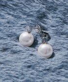 【ティアクラッセ/Tiaclasse】の【選べる2TYPEデザイン】【金属アレルギー対応】 【養殖パール】 ワンポイントパールピアス&イヤリング ピアス:シルバー|ID: prp329100004681679 ipo3291000000035323054