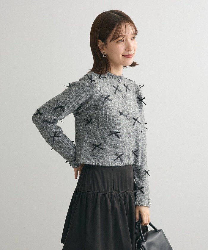 【グリーンパークス/Green Parks】の・ANDSEARCH メニーリボンニットカーディガン インテリア・キッズ・メンズ・レディースファッション・服の通販 founy(ファニー) https://founy.com/ ファッション Fashion レディースファッション Fashion for Women トップス・カットソー Cut & Sew Tops ニット Knit Tops & Sweaters カーディガン・羽織り Layered Style Cardigans おすすめ Recommended / Our Picks カーディガン Cardigan, Knitwear デニム Denim, Jeans Material トレンド Trend, Trending Now ポケット Pocket, Pocket Detail ワイド Wide, Wide Fit 人気 Popular, Best Seller A/W・秋冬 Autumn/Winter |ID: prp329100004681705 ipo3291000000034241838