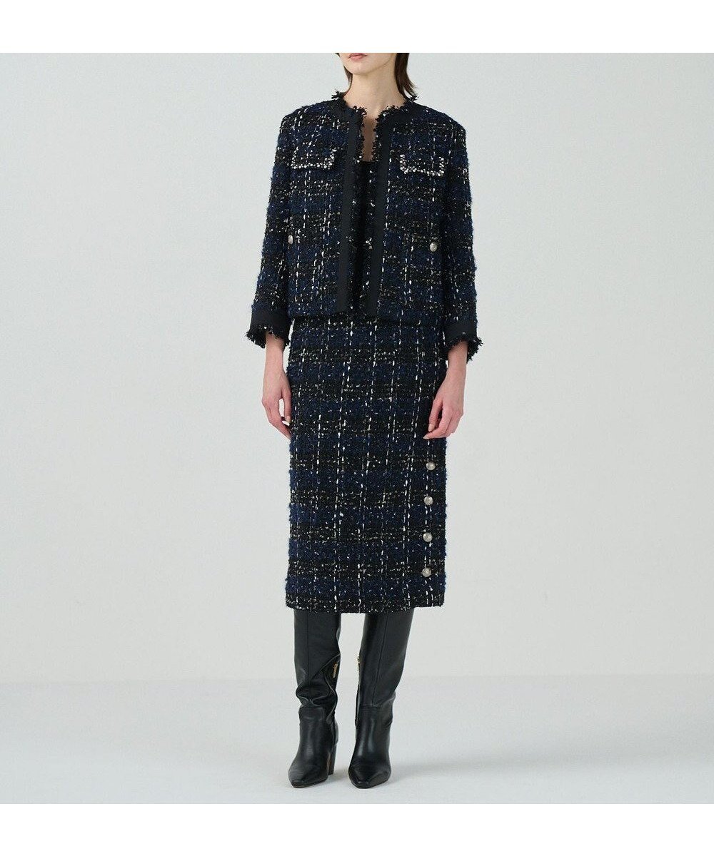 【グレース コンチネンタル/GRACE CONTINENTAL】のサイドスリットツイードスカート 人気、トレンドファッション・服の通販 founy(ファニー) ファッション Fashion レディースファッション Fashion for Women スカート Skirts おすすめ Recommended / Our Picks イタリア Italy ジャケット Jacket, Outerwear スリット Slit, Slit Detail セットアップ Set-Up, Coordinated Outfit ミリタリー Military, Army Style ロング Long, Long-Length A/W・秋冬 Autumn/Winter other-1|ID: prp329100004681710 ipo3291000000034231445