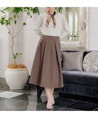 【ティアクラッセ/Tiaclasse】の【新色追加・洗える】ウール調タックフレアスカート キャメル|ID: prp329100004681717 ipo3291000000034414717