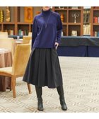 【ティアクラッセ/Tiaclasse】の【新色追加・洗える】ウール調タックフレアスカート チャコールグレー|ID: prp329100004681717 ipo3291000000034414719