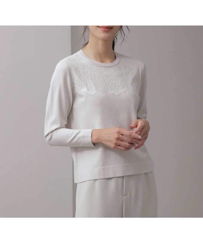【ジェイ プレス/J.PRESS】の【洗える】DÉCOR レース ニット インテリア・キッズ・メンズ・レディースファッション・服の通販 founy(ファニー) https://founy.com/ ファッション Fashion レディースファッション Fashion for Women トップス・カットソー Cut & Sew Tops ニット Knit Tops & Sweaters アンサンブル Ensemble Set クラシカル Classical, Vintage-Inspired コンパクト Compact, Small Size ジャケット Jacket, Outerwear ストレッチ Stretch, Stretchy Fabric セーター Sweater, Knitwear ビジュー Bijou, Jewel-like Accent レース Lace, Lace Fabric エレガント 上品 Elegant 洗える Machine Washable A/W・秋冬 Autumn/Winter |ID: prp329100004681730 ipo3291000000033813247