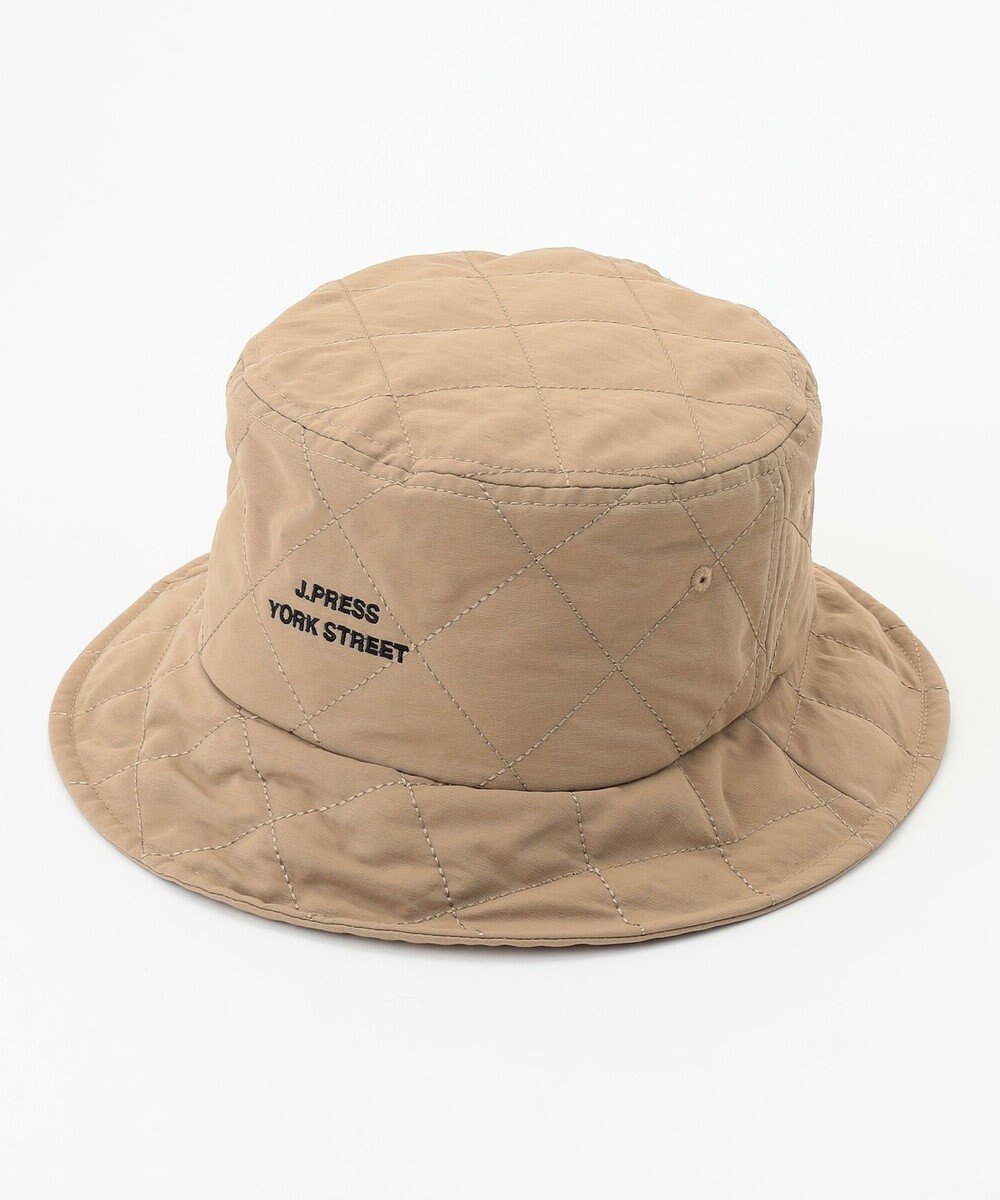 【ジェイプレスヨークストリート/J.PRESS YORK STREET】の【UNISEX】ロゴ刺繍バケットハット インテリア・キッズ・メンズ・レディースファッション・服の通販 founy(ファニー) 　ファッション　Fashion　レディースファッション　Fashion for Women　キャップ&ハット　Hats & Caps　ユニセックス　Unisex, Genderless　帽子　Hat, Headwear　ベージュ系|ID: prp329100004681751 ipo3291000000034231548