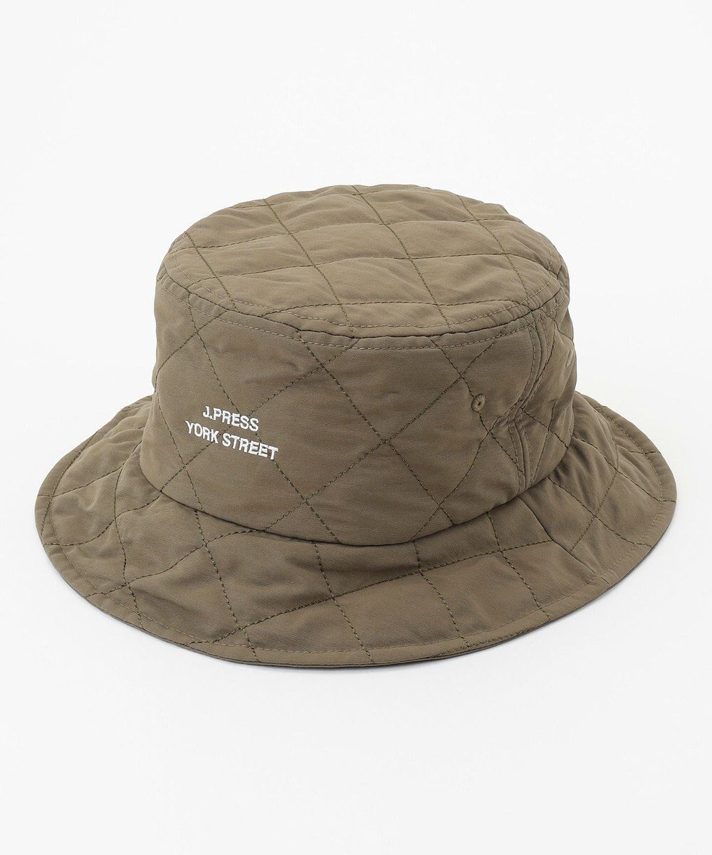 【ジェイプレスヨークストリート/J.PRESS YORK STREET】の【UNISEX】ロゴ刺繍バケットハット インテリア・キッズ・メンズ・レディースファッション・服の通販 founy(ファニー) 　ファッション　Fashion　レディースファッション　Fashion for Women　キャップ&ハット　Hats & Caps　ユニセックス　Unisex, Genderless　帽子　Hat, Headwear　カーキ系|ID: prp329100004681751 ipo3291000000034231549