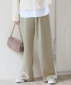 【23区/NIJYUSANKU】の【SLOW/一部店舗限定】ブライトサテン ライン パンツ グレージュ系|ID: prp329100004681760 ipo3291000000033813375