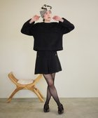 【ハッシュニュアンス/#Newans】の【セットアップ可能】裏地キュロットツイードスカート ブラック|ID: prp329100004681779 ipo3291000000034231576