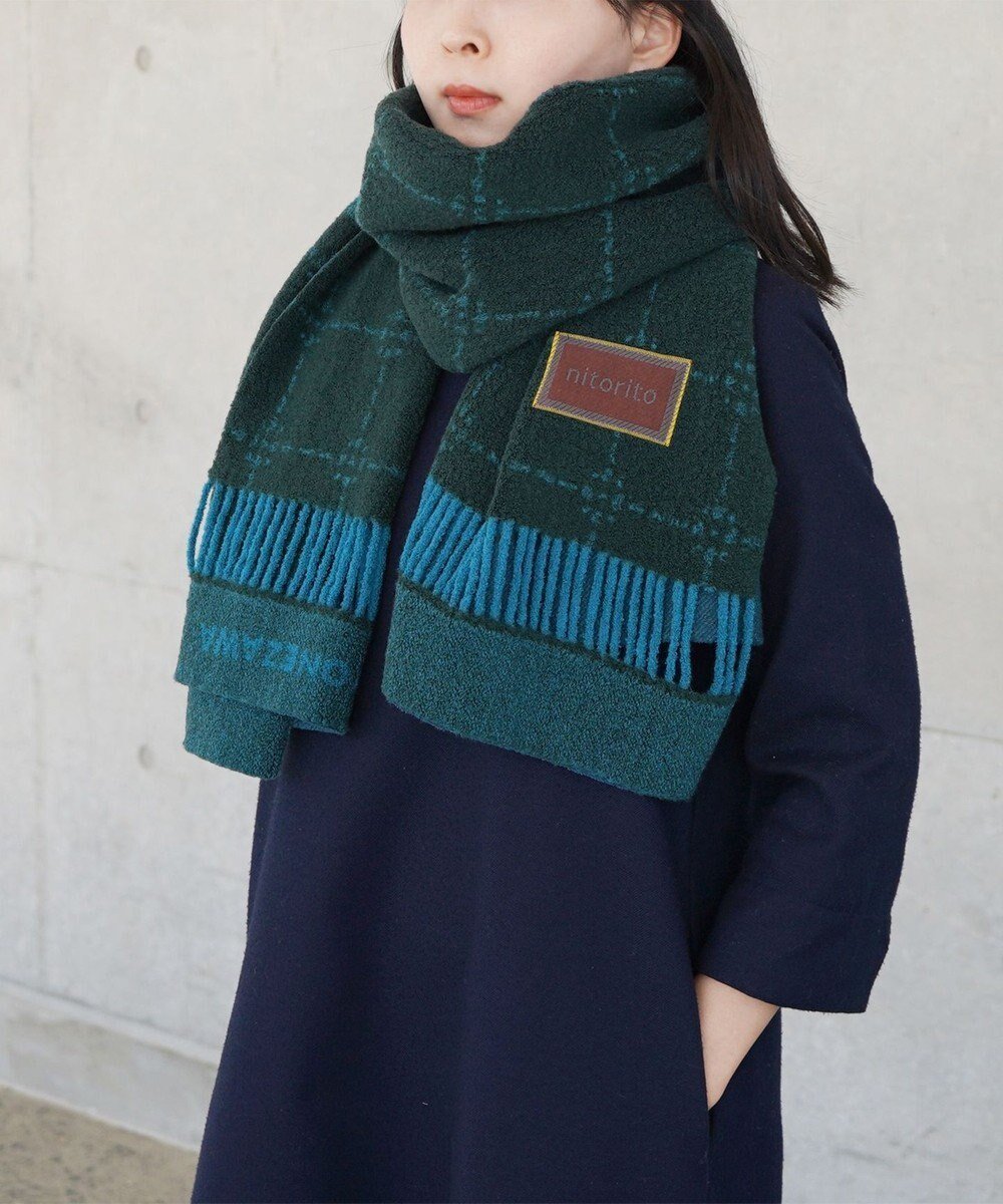 【ニトリト/nitorito】の【3WAY/秋冬向け/UNISEX】stamp チェック柄 ストール インテリア・キッズ・メンズ・レディースファッション・服の通販 founy(ファニー) 　ファッション　Fashion　レディースファッション　Fashion for Women　秋　Autumn　ショール　Shawl, Wrap　ストール　Stole, Wrap　チェック　Check, Plaid, Tartan　フリンジ　Fringe, Tassel　ブランケット　Blanket, Throw Blanket　ポンチョ　Poncho, Cape Style　モチーフ　Motif, Design Theme　ユニセックス　Unisex, Genderless　ワンポイント　One Point, Statement Accent　冬　Winter / This Winter　A/W・秋冬　Autumn/Winter　S/S・春夏　SS, Spring/Summer, Warm Season　夏　Summer　旅行　Travel　green|ID: prp329100004681790 ipo3291000000033813508