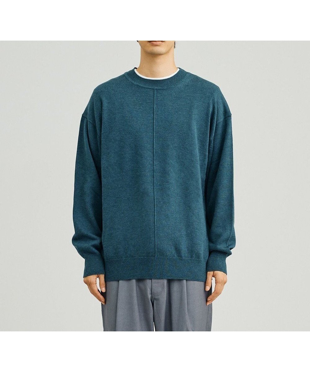 【ジェイプレスヨークストリート/J.PRESS YORK STREET】の【UNISEX】ANTI PILLING WOOL クルーネックニット インテリア・キッズ・メンズ・レディースファッション・服の通販 founy(ファニー) ファッション Fashion レディースファッション Fashion for Women トップス・カットソー Cut & Sew Tops ニット Knit Tops & Sweaters ユニセックス Unisex, Genderless ストレッチ Stretch, Stretchy Fabric セーター Sweater, Knitwear ボトム Bottoms, Lower Wear A/W・秋冬 Autumn/Winter ダルブルー系|ID: prp329100004681808 ipo3291000000034231624