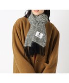 【ムーンバット/MOONBAT】の【日本製】FURLA アルパカ混ヘリンボーンマフラー/幅50cm ブラック|ID: prp329100004681820 ipo3291000000034231738