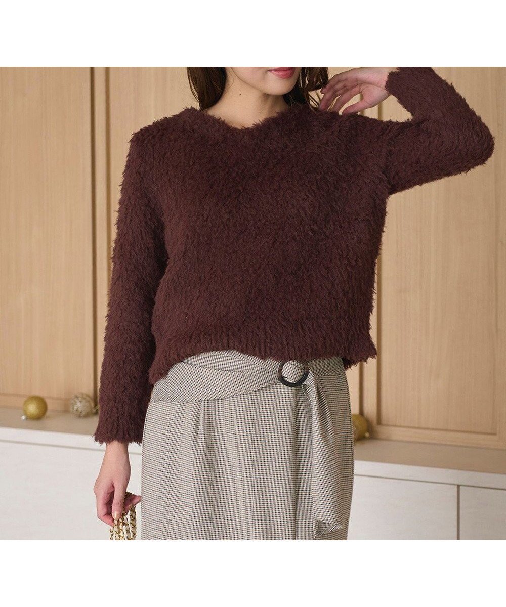 【フェルゥ/Feroux】の【洗える】シャギーVネック ニット 人気、トレンドファッション・服の通販 founy(ファニー) 　ファッション　Fashion　レディースファッション　Fashion for Women　トップス・カットソー　Cut & Sew Tops　ニット　Knit Tops & Sweaters　Vネックトップス　V-Neck Tops / V-Cut Neckline Shirts　おすすめ　Recommended / Our Picks　セーター　Sweater, Knitwear　ボトム　Bottoms, Lower Wear　冬　Winter / This Winter　洗える　Machine Washable　A/W・秋冬　Autumn/Winter　 other-1|ID: prp329100004681843 ipo3291000000033813766