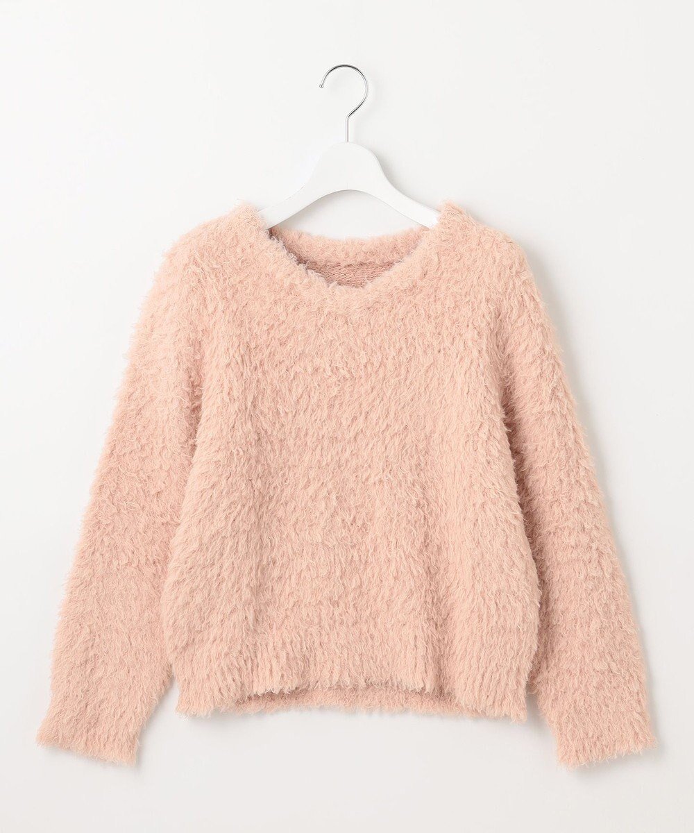 【フェルゥ/Feroux】の【洗える】シャギーVネック ニット インテリア・キッズ・メンズ・レディースファッション・服の通販 founy(ファニー) 　ファッション　Fashion　レディースファッション　Fashion for Women　トップス・カットソー　Cut & Sew Tops　ニット　Knit Tops & Sweaters　Vネックトップス　V-Neck Tops / V-Cut Neckline Shirts　おすすめ　Recommended / Our Picks　セーター　Sweater, Knitwear　ボトム　Bottoms, Lower Wear　冬　Winter / This Winter　洗える　Machine Washable　A/W・秋冬　Autumn/Winter　ピンク系|ID: prp329100004681843 ipo3291000000033813771