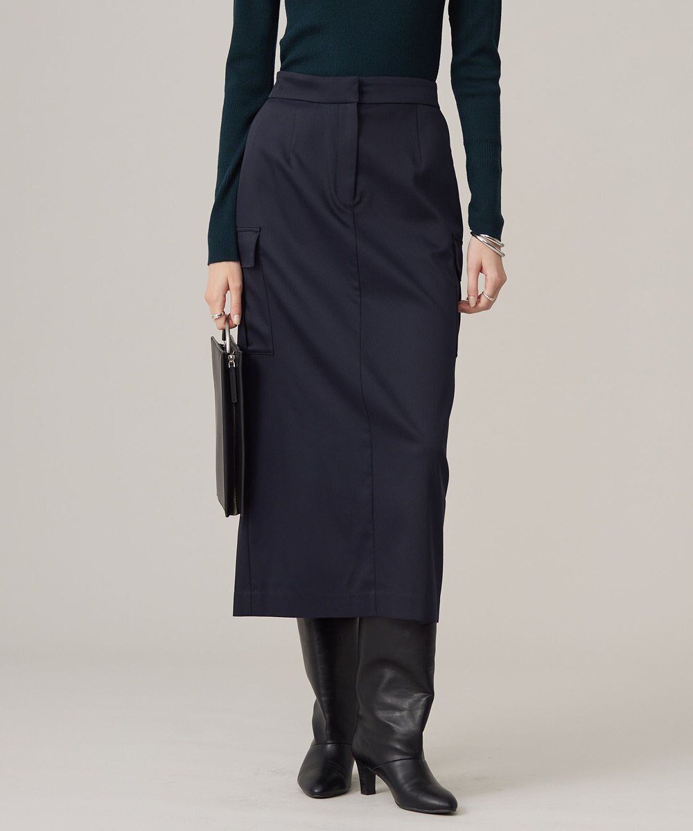 【アイシービー/iCB】の【洗える】ウォームサテン カーゴスカート インテリア・キッズ・メンズ・レディースファッション・服の通販 founy(ファニー) ファッション Fashion レディースファッション Fashion for Women スカート Skirts 2024年 2024 2024-2025秋冬・A/W Autumn/Winter 2024–25 AW24–25 ウォーム Warm Fabric サテン Satin, Glossy Fabric ストレッチ Stretch, Stretchy Fabric ベーシック Basic, Essential 洗える Machine Washable A/W・秋冬 Autumn/Winter ネイビー系|ID: prp329100004681852 ipo3291000000033813814