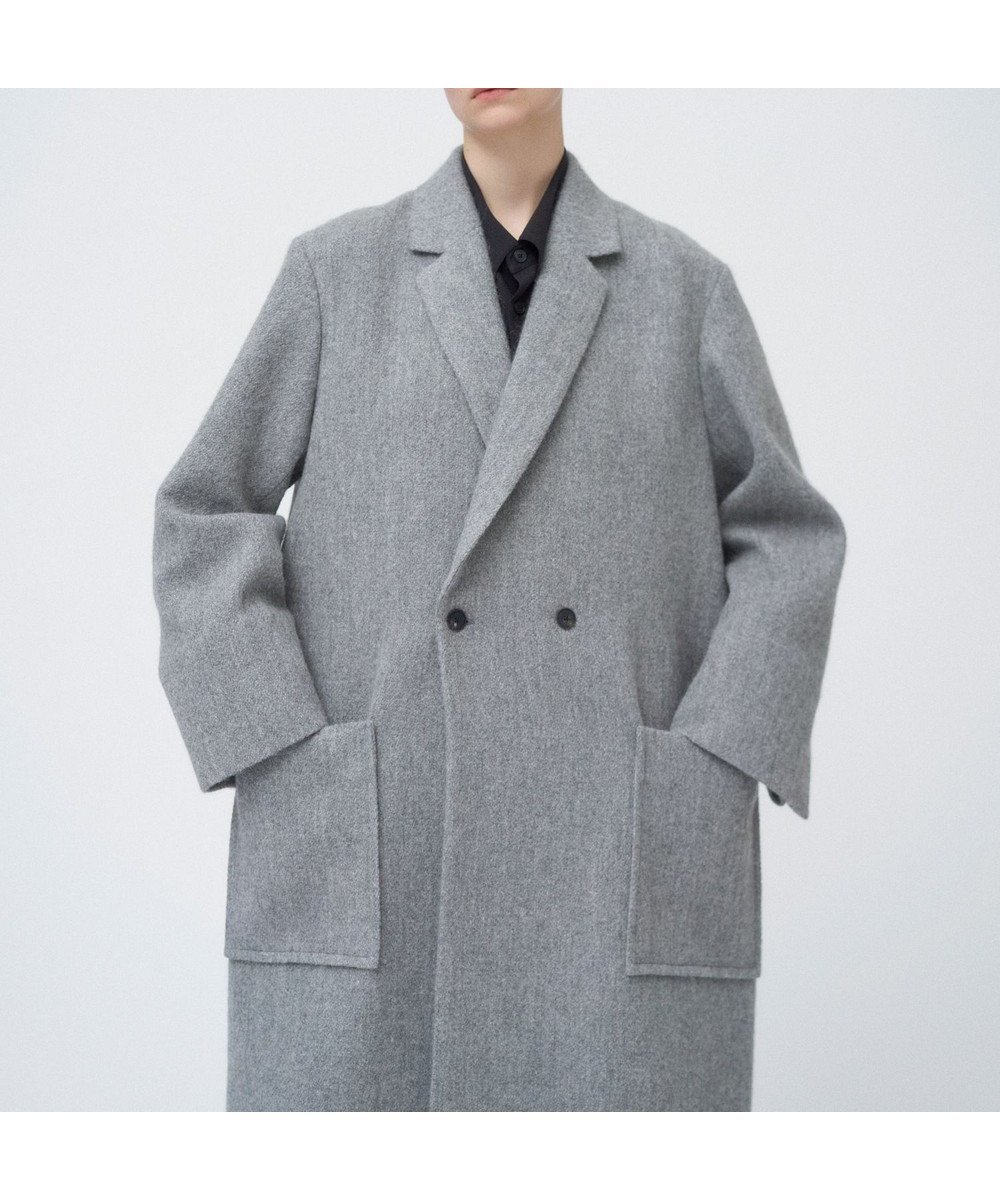 【エイトン/ATON】のBABY ALPACA ロングテーラードコート 人気、トレンドファッション・服の通販 founy(ファニー) 　ファッション　Fashion　レディースファッション　Fashion for Women　アウター　Coat / Outerwear Collection　コート・ロングコート・ピーコート　Long Coats, Peacoats & More　レディースジャケット・軽アウター　Jackets　今季　This Season, Current Season　軽量　Lightweight, Ultra Light　シンプル　Simple, Minimal　ジャケット　Jacket, Outerwear　ツイード／ツィード　Choker, Choker Necklace　ツイル　Twist, Twisted Detail　パッチ　Patch, Appliqué　ベビー　Baby, Babywear　ポケット　Pocket, Pocket Detail　ロング　Long, Long-Length　A/W・秋冬　Autumn/Winter　 other-1|ID: prp329100004681865 ipo3291000000033813876