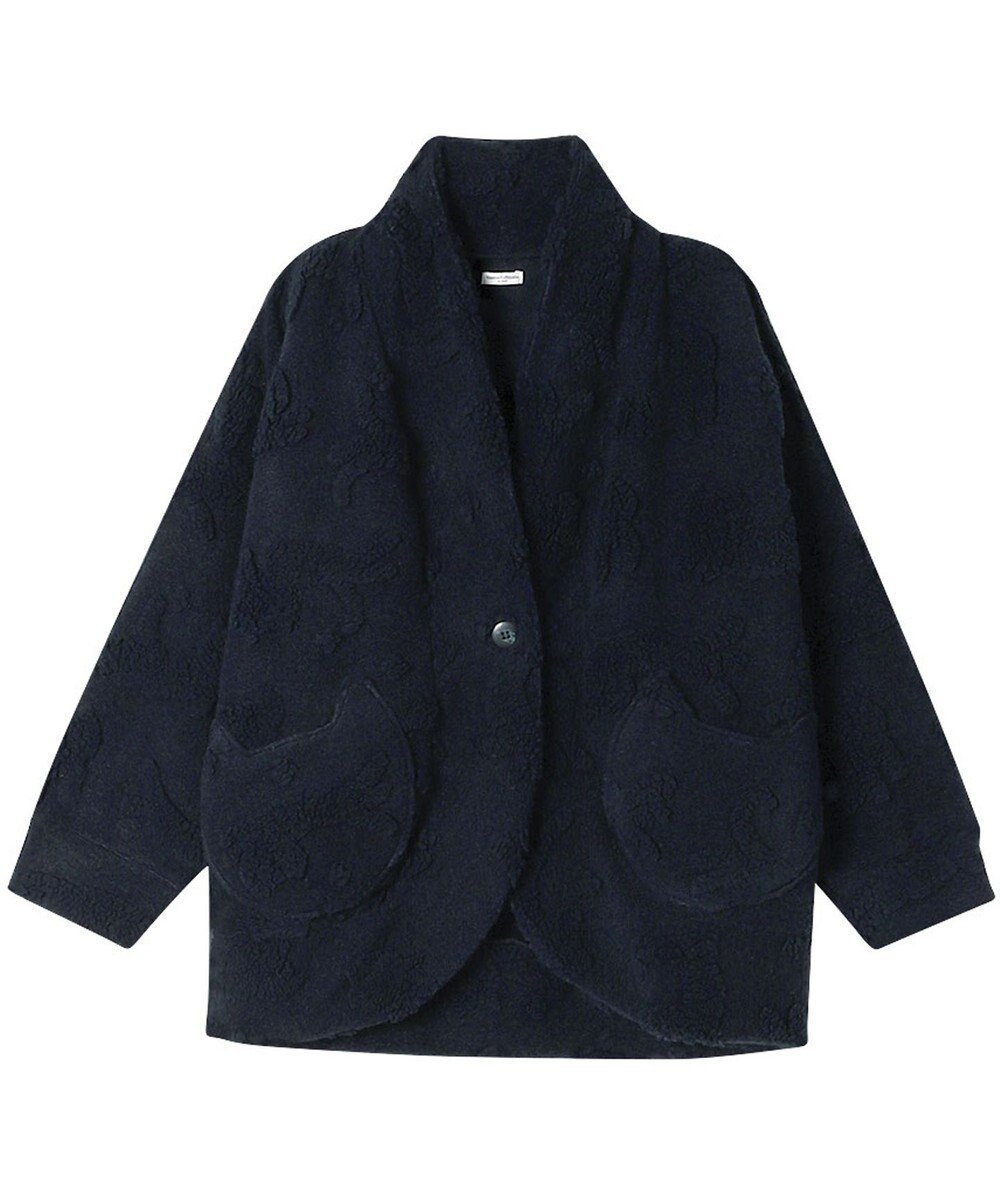 【ツモリチサト スリープ/tsumori chisato SLEEP】のツモリチサト ローブ 長袖 ルームウェア あったか レディース URW460 /ワコール インテリア・キッズ・メンズ・レディースファッション・服の通販 founy(ファニー) 　ファッション　Fashion　レディースファッション　Fashion for Women　トップス・カットソー　Cut & Sew Tops　ネコ　Cat, Feline Motif　パジャマ　Pajamas, Sleepwear　羽織　Haori, Light Jacket　長袖　Long Sleeve, Full Sleeve　コン|ID: prp329100004681887 ipo3291000000033813989