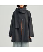 【ジェイプレスヨークストリート/J.PRESS YORK STREET】の【WOMEN】NEEDLE JERSEY マフラー付コート グレー系|ID: prp329100004681897 ipo3291000000035889076