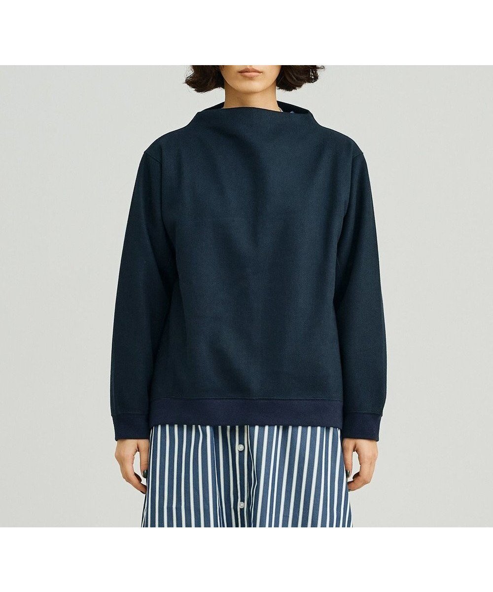 【ジェイプレスヨークストリート/J.PRESS YORK STREET】の【WOMEN】NEEDLE JERSEY ボトルネックプルオーバー インテリア・キッズ・メンズ・レディースファッション・服の通販 founy(ファニー) ファッション Fashion レディースファッション Fashion for Women トップス・カットソー Cut & Sew Tops シャツ・ブラウス・オフィスカジュアル Elegant Blouses & Button-Ups ロングTシャツ・Tシャツ Longline T-Shirts & Tees カジュアルプルオーバー・ニットトップス Pullovers & Knit Tops / Casual Pullovers カットソー・ベーシックTシャツ Cut-and-Sewn Tops / Stretch Tees & Basics カットソー Cut and Sewn Top ボトルネック Bottle Neck, Mock Neck A/W・秋冬 Autumn/Winter ネイビー系|ID: prp329100004681899 ipo3291000000033814067